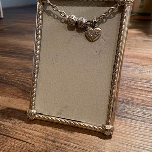 Silver 4x6 Picture Frame with Charms